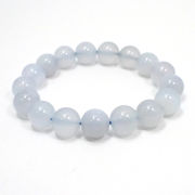 ≪特価品/国内在庫≫ ブルーカルセドニー/約12mm/ブレスレット