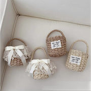 子供用ハンドバッグ ハンドメイド風  春夏お出かけ用 帽子