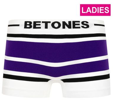 【BETONES】 AKER-B001L Ladie’s (9418)FREE BLACK×PURPLE