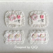 新入荷 蝶結び デコパーツ 生地 パッチ 刺繍アップリケDIY ヘアアクセサリーバッグ装飾 貼り付けパーツ