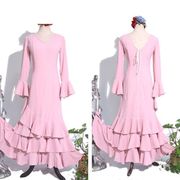 フラメンコスペイン舞踊ドレス、パフォーマンス衣装YM00530