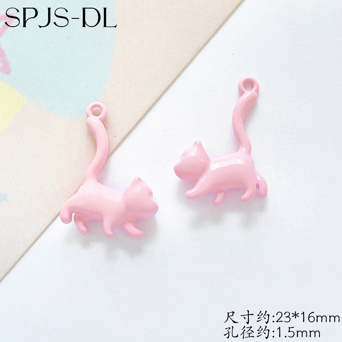 猫ちゃんチャーム DIY ビーズアクセサリーパーツ ブレスレット