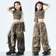 キッズ ジャズダンス 個性的 アイドル風 セットアップ へそ出し ストリート系 演出服 ステージ
