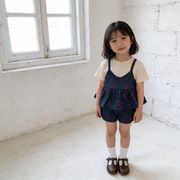2026夏新作　子供服　キッズ　女の子　セットアップ　キャミソール+ショートパンツ　4色80～130cm　DC