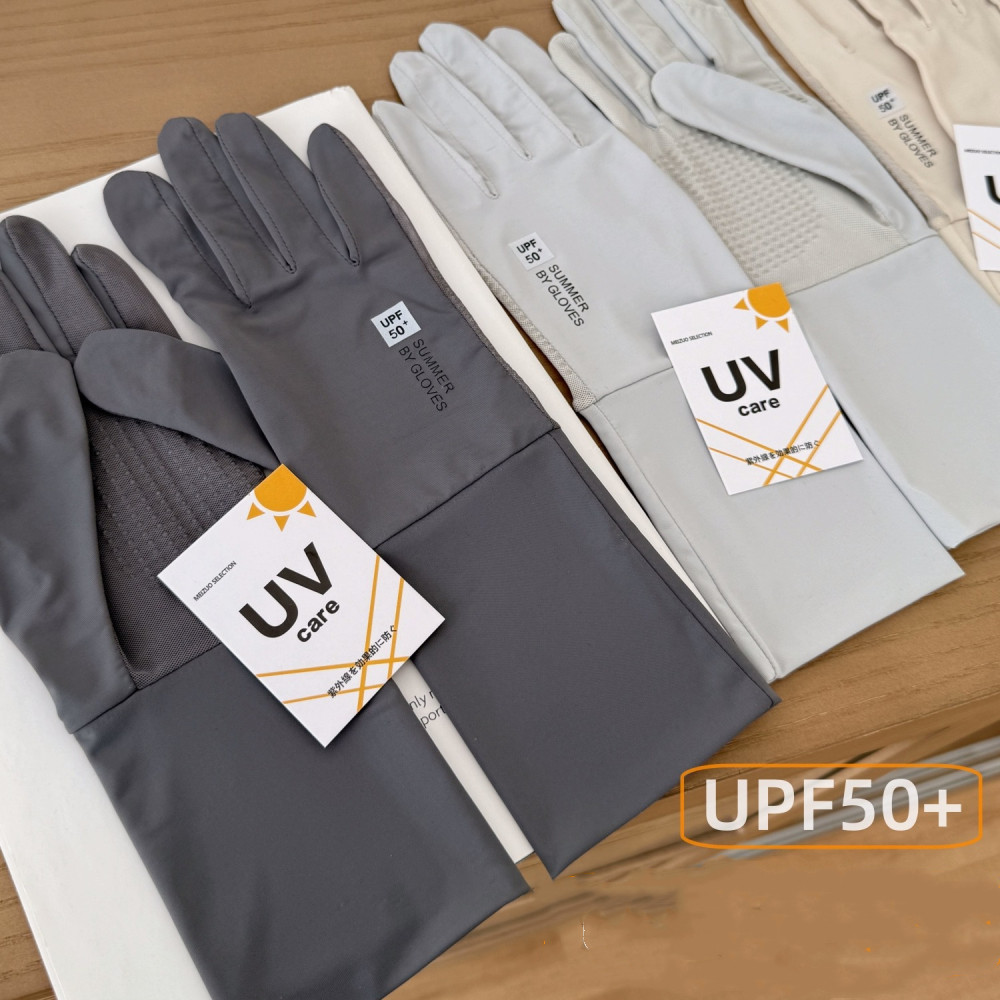 UPF50+ 手袋 接触冷感 日焼け防止 UVカット 夏用 スマホ操作可能 手荒れ対策 運転用 自転車