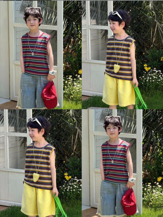 2026春夏新作★韓国風子供服★ベビー服 ★キッズ服★トップス★袖なし tシャツ プライマーシャツ