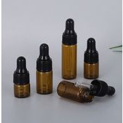 小型スポイトボトル、1ml-5ml、エッセンシャルオイル液体分配ボトル、ガラス製化粧品ボトル