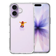 iPhone17 側面ソフト 背面ハード ハイブリッド クリア ケース ジャケット 覆面 プロレスラー