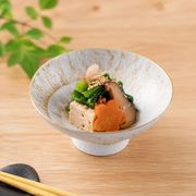 【日本製・業務用】金刷毛目トチリ 4寸高台小鉢｜先付・副菜