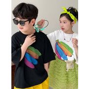 子供服　100-160cm　キッズTシャツ　ガールズ　春夏　韓国キッズ服