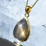 ブラックサンストーン ペンダントトップ SV925 マダガスカル産 【一点もの】 Black Sunstone 覆輪 フクリン