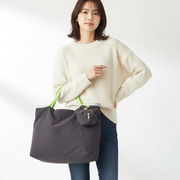 ●2026新作入荷●【COOCO】ポーチ付配色ハンドル トートバッグ A4収納可能