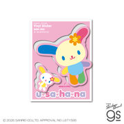 サンリオキャラクターズ ハーフカットステッカー ウサハナ sanrio スマホ キャラクター グッズ SAN305