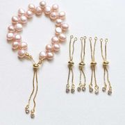 アジャスターチェーン スライドボール ネックレス パーツ スライド金具 サイズ調節 アクセサリーパーツ