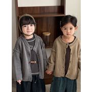 2026 秋 新作 2点セット ジャケット 韓国風子供服 男女兼用 上着 タンクトップ 防寒 コート