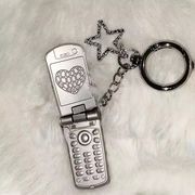 バッグ飾り　バッグチャーム　ミニガラケーキーホルダー 　かわいい　韓国ファッション