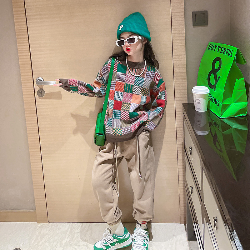 2026新品 秋冬 女の子 プルオーバー ニットセーター  かわいいセーター 子供服  ファッション 120-170