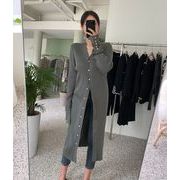 ゆったり ロング丈ニットカーディガン