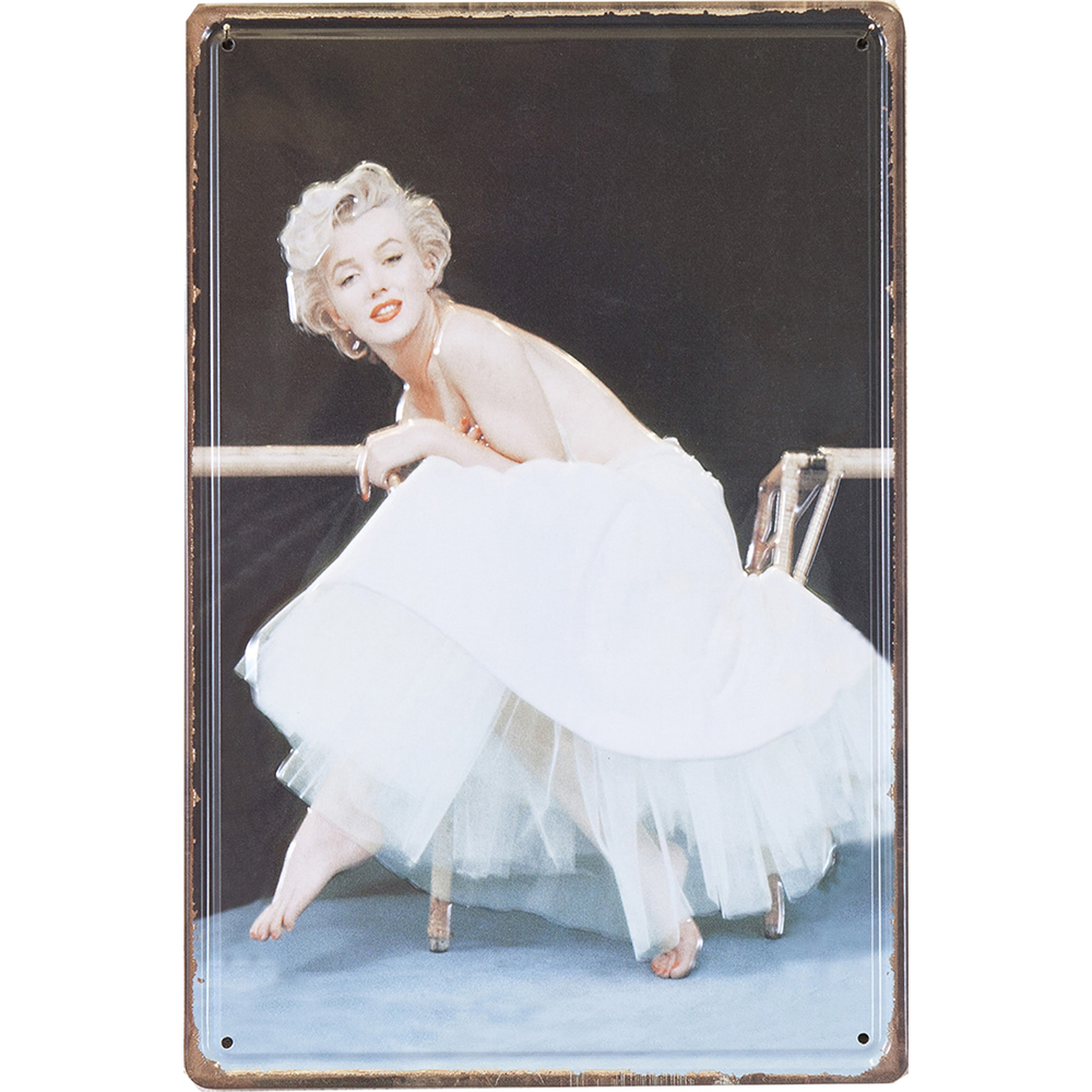 アンティーク メタルエンボスプレート(S)★Monroe White Dress★