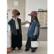2026新作 秋 キッズ ヴィンテージデニムベスト