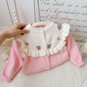 韓国風　子供セーター　ニット　 重ね着　セーター　春秋物