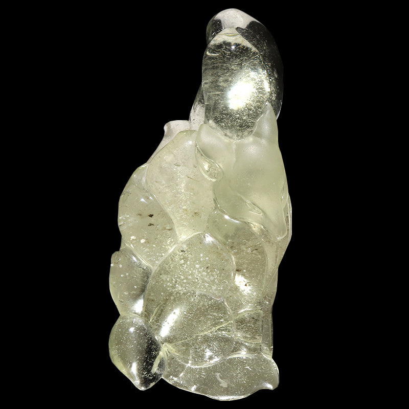 リビアングラス＜エジプト/リビア砂漠産＞ 九尾の狐 約2.5×5.9cm
