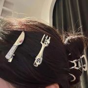 カトラリーモチーフパッチンピン レディース 前髪 サイド ヘアアクセ