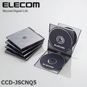 ELECOM(エレコム) Blu-ray/DVD/CDケース（標準/PS/4枚収納） CCD-JSCNQ5CBK