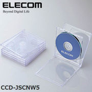 ELECOM(エレコム) Blu-ray/DVD/CDケース（標準/PS/2枚収納） CCD-JSCNW5CR