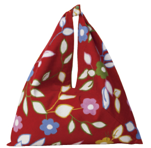【ご紹介します！独特の色彩で人気のシビラ風呂敷をおしゃれな袋に！東袋！】PRIMAVERAL  レッド