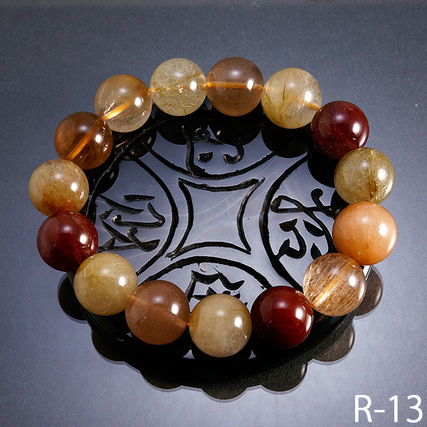 数珠　ブレスレット　ルチルクォーツ　針水晶　バングル　開運　数珠入れ付き 数珠 ブレスレット ルチルクォーツ 針水晶 バングル 開運 数珠入れ付き