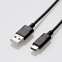 エレコム USB2.0ケーブル 認証品 A-C MPA-AC20NBK 2m