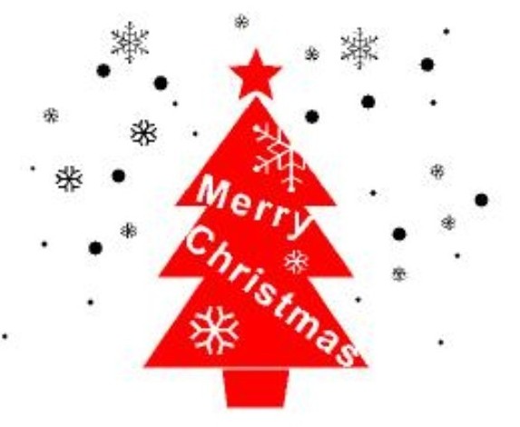 【ウインターシーズン物入荷】転写式ウォールステッカー　クリスマスツリー&雪の結晶