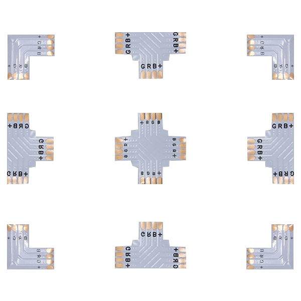 LEDテープ用 分岐コネクタ 分岐 2分岐 3分岐 4分岐 連結コネクタと簡単接続 12V RGB 5050SMD用