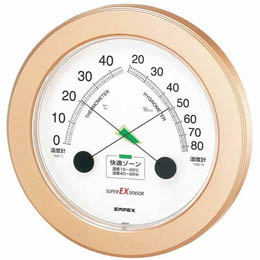 EMPEX 温度・湿度計 スーパーEX高品質 温度・湿度計 壁掛用 EX-2738 シャン