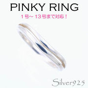 リング-3 / 1103-2028 ◆ Silver925 シルバー ピンキーリング シンプル　