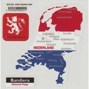 Bandiera (バンディエラ）ダイカットクリアステッカー オランダ（BCST-006）