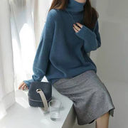 ニットトップス　セーター　デザイン　ゆるやか　韓国風　レディースファッション