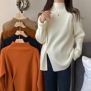 ニットトップス　セーター　デザイン　ゆるやか　韓国風　レディースファッション