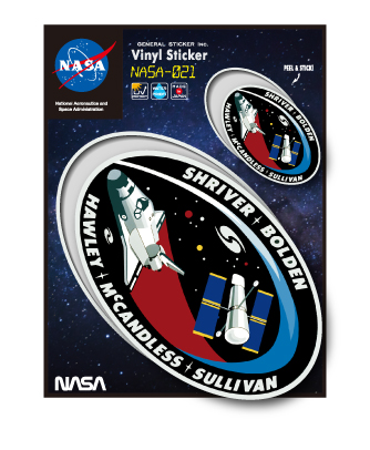 NASAステッカー ロゴ エンブレム 宇宙 スペースシャトル NASA021 グッズ