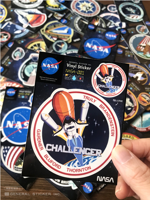 NASAステッカー ロゴ エンブレム 宇宙 スペースシャトル NASA021