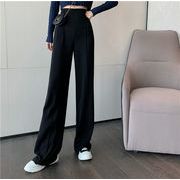 クーポン併用で最安値更新 韓国ファッション ストレート スーツパンツ スリム ワイドパンツ
