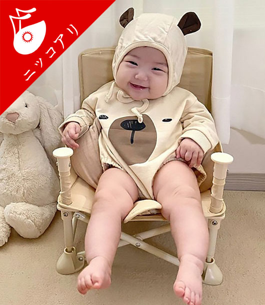 ロンパース 韓国子供服 ベビー服 キッズ 赤ちゃん かわいい ナチュラル 女の子 男の子 2021新作 クマ