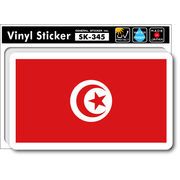 SK345 国旗ステッカー チュニジア TUNISIA 国旗 PC スマホ スーツケース