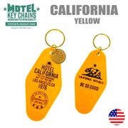 アメリカン な モーテルキー　キータグ　キーホルダー　アメ雑　アメリカン雑貨　カリフォルニア　CAL