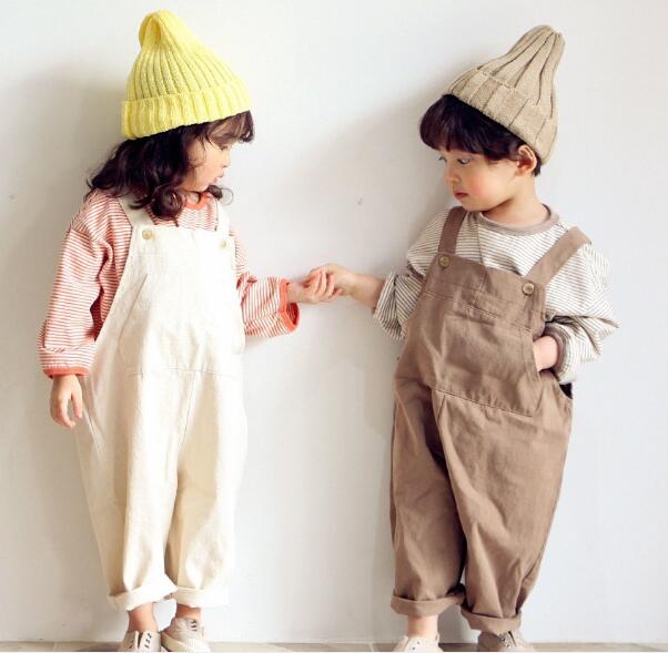 韓国風 シンプル 可愛い ロンパース オーバーオール 子供服 キッズ サロペット パンツ ズボン