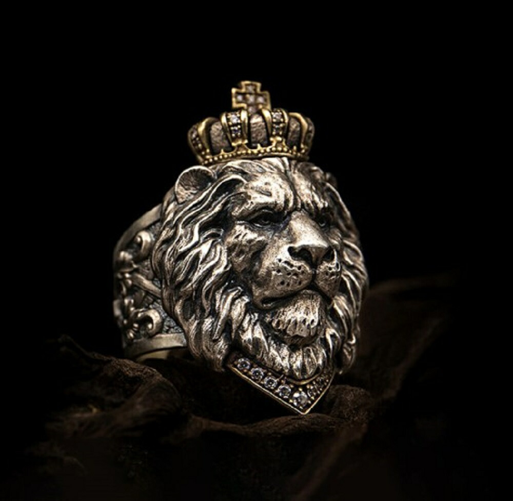 在庫限り ライオン リング メンズ 動物 指輪 リアル 百獣の王 ライオン / アクセサリー 個性的 人気 おしゃれ