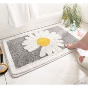 新作★玄関マット ひな菊 ふわふわ 柔らかい お風呂マット 3色★
