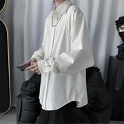 大人気 春秋 トップス ライトラグジュアリー シャツ 薄い 長袖 シャツ デザインセンス メンズ