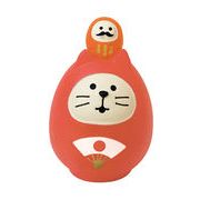 【ご紹介します！年中飾れる開運グッズ！Concombre FUKU福MONOシリーズ！】開運カラー猫だるま  赤